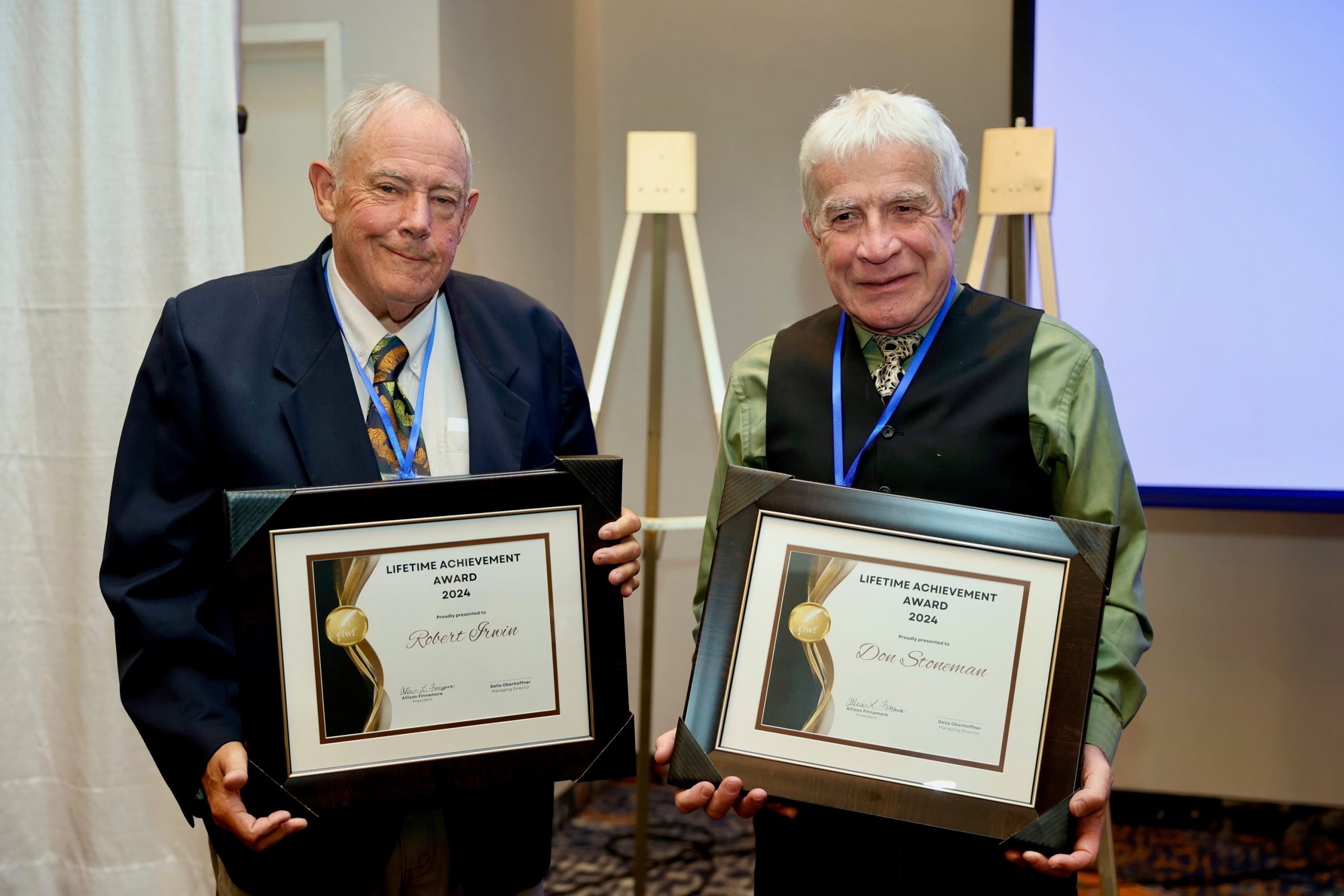 Robert Irwin and Don Stoneman receive Lifetime Achievement Awards